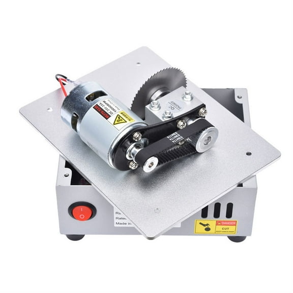 Mini Table Panel Saw Woodworking Electric Small Bench Saw Handmade DIY Hobby Model Crafts Cutting Tool 775 Motor 63mm/2.5inch ,Efficient Cutting