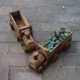 thumbnail image 2 of Train Flowerpot Multi-functional Plant Container Garden Home Vintage Design Wooden Pot, 2 of 5