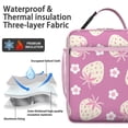 thumbnail image 2 of Strawberry Lunch Box Insulated Lunch Bag Box Women Men Reusable Cute Small Bento Lunch Box Containers for Commuters Cooler Tote Bag Lunchbox for Office School Picnic, 2 of 6