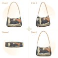thumbnail image 7 of FORMRS Womens Shoulder Bag with Chain Strap Clutch Purse Cute Tote Handbag, Black Halloween Cat, 7 of 7
