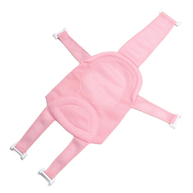 Soporte Para Asiento De Baño Para Bebé, Antideslizante, Universal, Desmontable, Rojo Para Bañera, Eslinga, Malla De Ducha Para Un Baño Seguro Y Cómodo