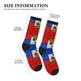 thumbnail image 3 of Mens Crew Socks Womens Haitian Flag Workout Training Athletic Socks, 3 of 7