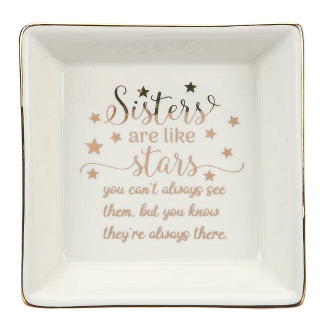 Ceramic Square Jewelry Tray Trinket Tray for Rings Earrings Necklaces Bracelet