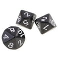 thumbnail image 3 of Almencla 4x10pcs 10 Sided Dice D10 Polyhedral Dice for and Dragons Games Black 4 Pcs, 3 of 8