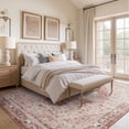 thumbnail image 5 of VUNATE 8'x10' Rugs for Living Room Washable Rugs Floral Vintage Area Rug Botanical Indoor Carpet Soft Rugs for Bedroom Office Dining Room Kitchen Laundry Room Accent Rug Contemporary Home Decor Pink, 5 of 9