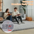 thumbnail image 5 of PinkSheep 4' x 5' Fluffy Area Rugs Shaggy Fur Washable Rug Plush Carpet Floor Mat for Indoor Living Room Bedroom Gray, 5 of 8