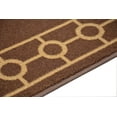 thumbnail image 6 of Custom Size Runner Rug Skid Resistant Backing Bordered Rug Runner Chain Border Brown Color Cut to Size Roll Runner Rugs By Feet Customize in USA Facility, 6 of 9
