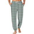 thumbnail image 2 of Men's Plaid Pajama Joggers Elastic Drawstring Waist Sleep Pants Casual Loungewear Bottoms with Side Pockets, 2 of 7