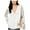 Ivory, variant on Kensie Womens Satin Knit Blouse, Off White, X-Large