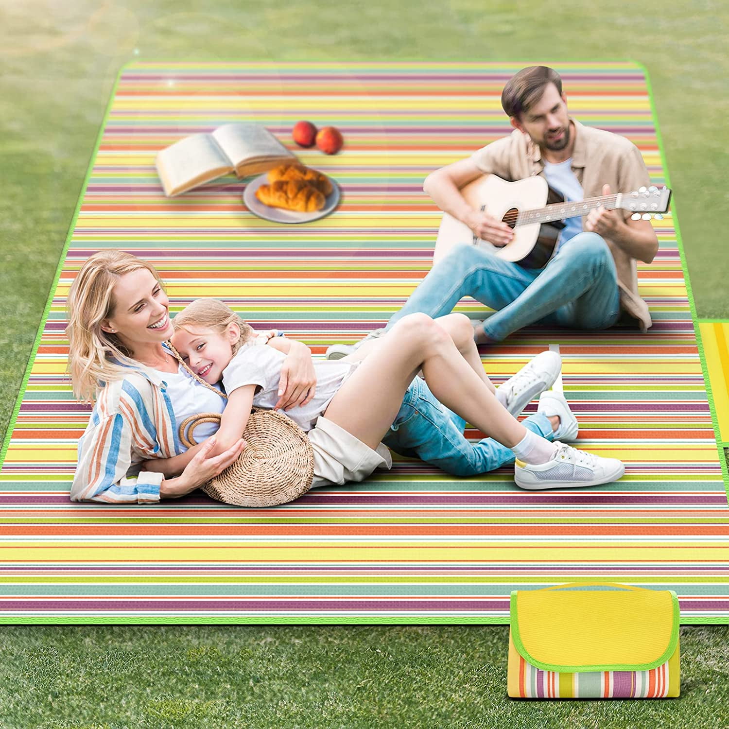 Portable Outdoor Picnic Blankets Lightweight Camping Blankets