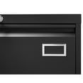 thumbnail image 4 of Office Black Metal Filing Cabinet with Widened Drawers One Word Handle Stylish Design, 4 of 6