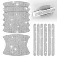 thumbnail image 5 of IDEANATEGRATE 10Pcs Rhinestone Car Stickers for Women Car Door Handle Scratch Protector Stylish Exterior Enhancement, 5 of 7
