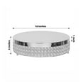 thumbnail image 3 of BalsaCircle 15.5" Silver Metal Beaded Cake Stand Wedding Cake Holder, 3 of 7