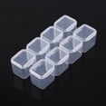 thumbnail image 3 of Clear Plastic 28 Slots Adjustable Tablet Medicine Pill Jewelry Storage Organizer Box, 3 of 8