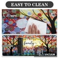 thumbnail image 5 of 2 Pieces Kitchen Rugs, Colorful Dreamy Tree Kitchen Mats for Floor, Cushioned Waterproof Non-Slip Foam Mat for Laundry, Office, Bathroom, Hallway, 47"x17"+29"x17", 5 of 7