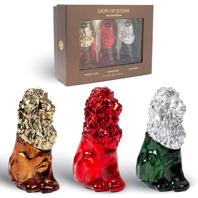 Set de perfume ZION'S LION OF JUDAH, tamaño de viaje para hombre, 15 ml (3)