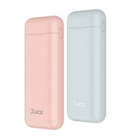 Juice TPB7200QC Tech Squared Nano Juice 10K mAh Portable Charger, w/ Qualcomm Quick Charge Assorted Colors (2pk)