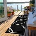 thumbnail image 6 of Addison Rugs Chantille Indoor/Outdoor Transitional Geometric, Abstract Black Washable Runner Rug, 2'3" x 7'6", 6 of 6