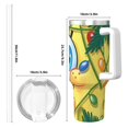 thumbnail image 4 of Pofeuu SpongeBob SquarePants Print Stainless Steel 40OZ Ice Bully Cup With Handle And Straw For Beach/Travel, 4 of 8