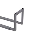 thumbnail image 5 of Qualiazero Heavy-Duty Steel Expandable Shoe Rack, 2-Tier, Stacking Storage Organizer, Adjustable Length, Entryway / Closet, Matte Gray, 5 of 6