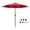 Red, variant on Scafild | 7.5 ft Solar LED Light Patio Umbrella Outdoor W/ Easy Tilt - Peacock Blue