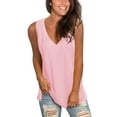 thumbnail image 4 of Fantaslook Womens Tank Tops Summer V Neck T Shirts Sleeveless Tops Side Split Tanks, 4 of 7