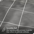 thumbnail image 2 of Bare Home Ultra-Soft Sheet Set - Premium 1800 Collection - Deep Pockets - 3-Pieces - Twin XL, Grid - Gray/White, 2 of 8