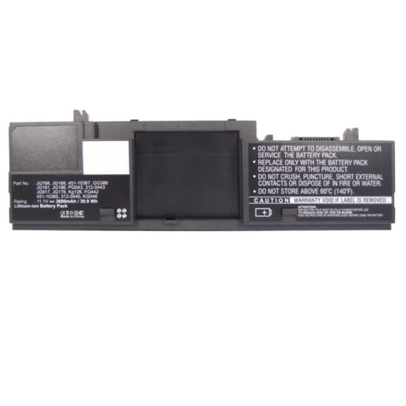 Batteries N Accessories BNA-WB-L9594 Laptop Battery - Li-ion, 11.1V, 3600mAh, Ultra High Capacity - Replacement for Dell JG172 Battery