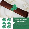 thumbnail image 3 of Shisuyan Shamrock Napkin Rings Elegant Table Decoration 6Pcs 2x1.7x1.7In, 3 of 8