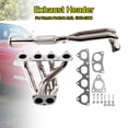 thumbnail image 2 of Steel Manifold Exhaust Racing Header Stainless Fit for Honda Prelude 2.2L 1993-1996, 2 of 8