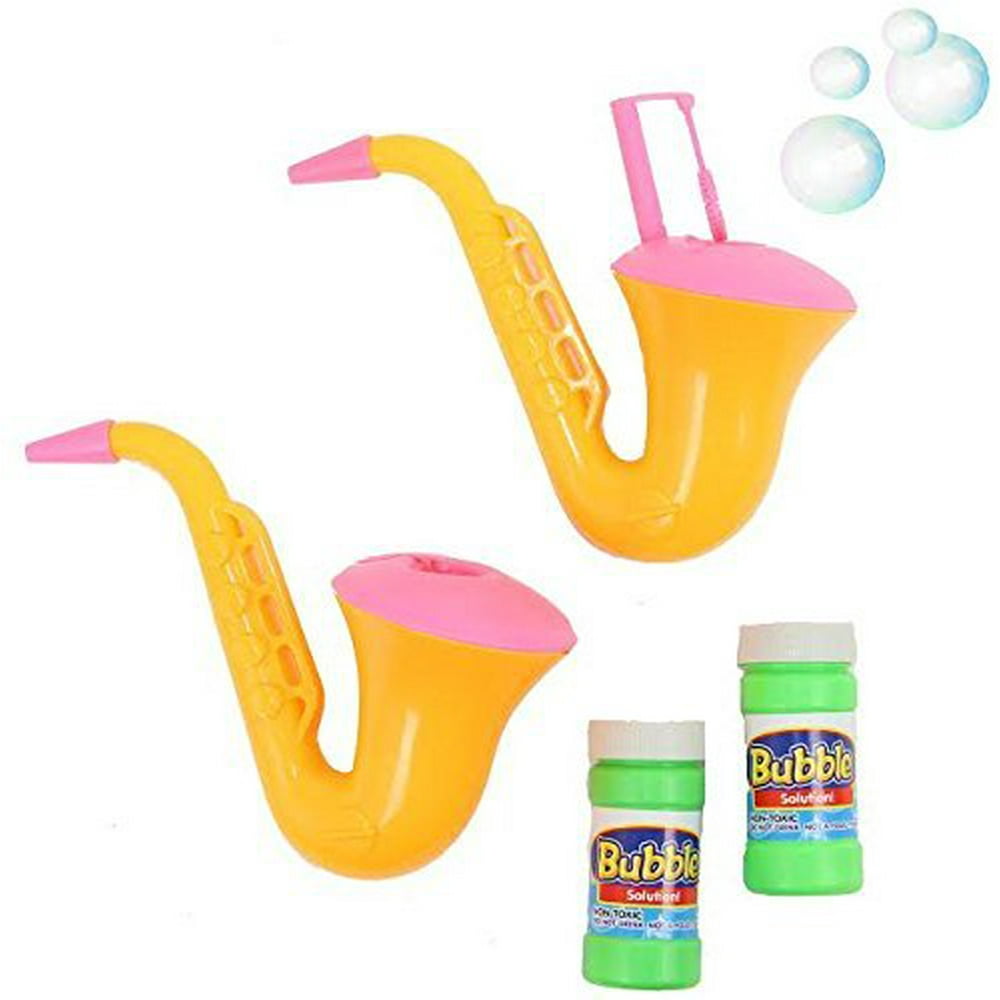 Dazzling Toys Saxophone Bubble Blowing 2 Pack.
