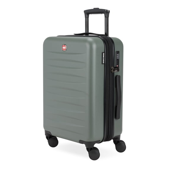 SWISSGEAR Stride Hardside Carry-On Spinner, Olive Green