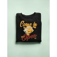 thumbnail image 3 of Welcome Vibes - Open Sign Emoji Graphic Women's Sweatshirt, 3 of 4