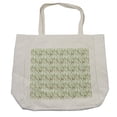 thumbnail image 1 of Nature Shopping Bag, Simplistic Tree Illustration Leaves on Branch Pattern Plain Background, Eco-Friendly Reusable Bag for Groceries Beach and More, 15.5" X 14.5", Cream, by Ambesonne, 1 of 2