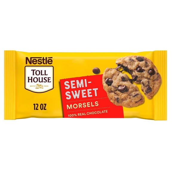 Pack Of 3 Nestle Toll House Semi Sweet Chocolate Chips, 12 oz (Package May Vary)