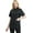 Black With Pockets, variant on Women's Chef Coat Short Sleeve Chef Jacket Lightweight and Flexible Allows Freedom of Movement Multiple Pockets for Convenient Storage Perfect for Long Hours in the Kitchen