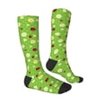 thumbnail image 3 of Picia Women Crew Soft Moisture-wicking Socks Daisies And Ladybugs Pattern Design Cotton Socks, One Size fit All, 3 of 9