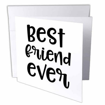 3dRose Best Bitches - Best Friend Ever - Best Friend Gift - Best Friends - Besties - Greeting Card, 6 by 6-inch