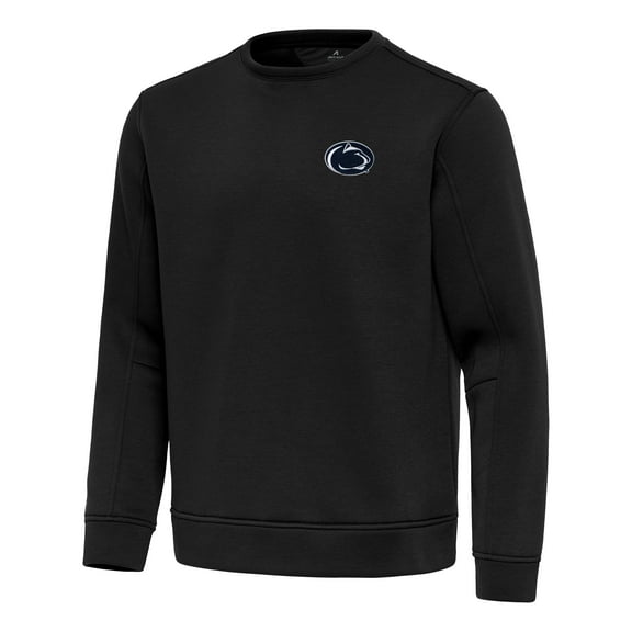 Men's Antigua Black Penn State Nittany Lions Relevant Lightweight Pullover Sweatshirt