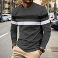 thumbnail image 2 of VJATTWR Men's & Big Men's Crewneck T-Shirt with Long Sleeves, Size L, 2 of 5