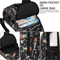 thumbnail image 4 of Sling Backpack,Skeleton Pumpkin Halloween Pattern Crossbody Bag with Water Bottle Holder,Waterproof Sling Bag for Men/Women with Chest Phone Holder for Hiking,Travel, 4 of 6