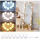 thumbnail image 2 of Luces LED ajustables para espejo de tocador, luces elegantes y atractivas para maquillaje, vestidor, baño con material de bombilla de calidad (10 piezas), 2 of 5