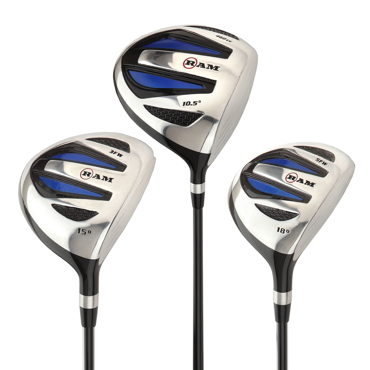 Ram Golf EZ3 Mens Graphite Wood Set Driver, 3 & 5 Wood Headcovers