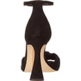 thumbnail image 3 of Sam Edelman Lucia Black Spool Heel Ankle Strap Squared Open Toe Heeled Sandals (Black, 6.5), 3 of 6