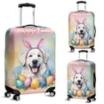thumbnail image 2 of Happy Easter Great Pyrenees with Bunny Ear Headband and Flowers Travel Luggage Cover Pyr Dog Lover Suitcase Dust Protective Decor - 13001, 2 of 5
