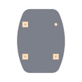 thumbnail image 2 of CHLOE Lighting CHLOE's Reflection Verical/Horizontal Hanging Squared-Oval Shaped Frameless Wall Mirror 32" Height, 2 of 6