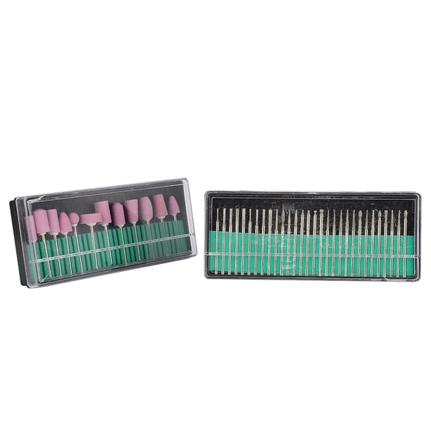 JUEGO DE AGUJAS DE BROCAS PARA UNADAS, FRESA PARA PULIR UNAS, HERRAMIENTA DE ACCESORIOS PARA MANICURA Y PEDICURA, LIMA DE UMAS, BROCAS PARA CUTÍCULAS PARA MANICURA, PEDICURA,