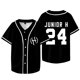 thumbnail image 1 of Junior H 24 Logo Chaqueta de béisbol Sad Boyz Live And Broken Tour Merch Mujeres Hombres Camisetas de manga corta,Style 2,XS, 1 of 6