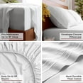 thumbnail image 5 of Mellanni Iconic 6 Piece Bed Sheet Set Brushed Microfiber, Deep Pocket, Queen, White, 5 of 6