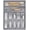 Gray, variant on Silverware Drawer Organizer Tray, Plastic Cutlery Storage for Kitchen, Flatware and Utensil Holder Divider for Spoons Forks Knives Tableware, 9.1 x 12.6", 5 Slots, Black